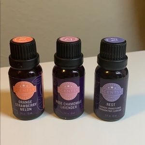 Set of 3 partially used SCENTSY Oils